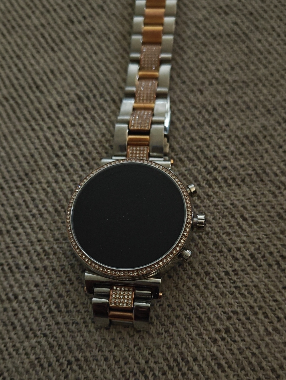Not Working Michael Kors Two-Tone Smartwatch - Rose Gold and Silver